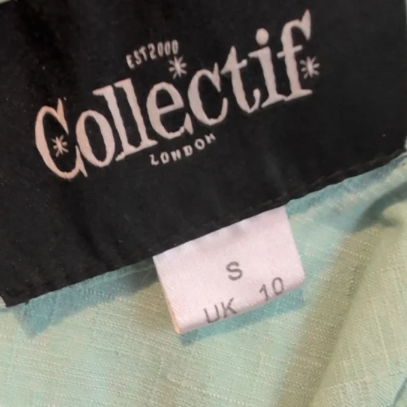 Collectif Mont Agreen Cat Design Swing Skirt Size Small - Picture 3 of 3